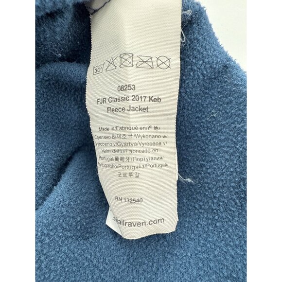 Fjallraven Keb Fleece Jacket Mens Classic Hoodie XL Blue Wool Blend Blue - Picture 7 of 9